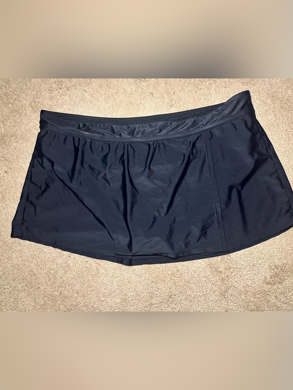 Catalina Black Skirted Bikini Bottom Swim Skirt 3X Plus Size